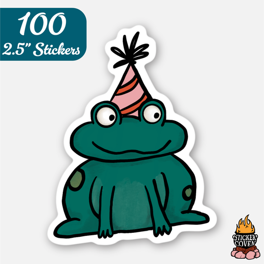 100 2.5" Custom Vinyl Stickers for $34
