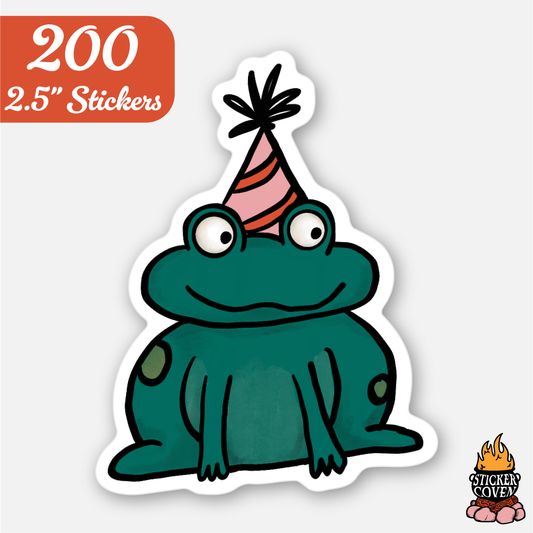 200 2.5" Custom Vinyl Stickers for $62