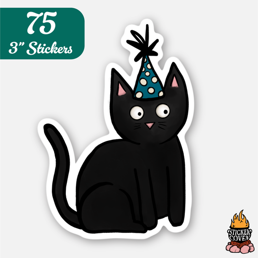 75 3" Custom Vinyl Stickers for $32