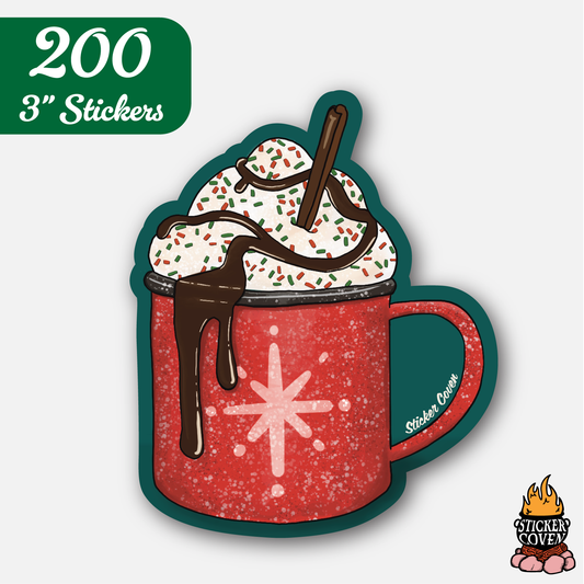 200 3" Custom Vinyl Stickers for $72 - Black Friday