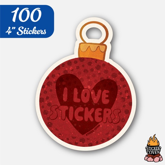 100 4" Custom Vinyl Stickers for $56 - Black Friday
