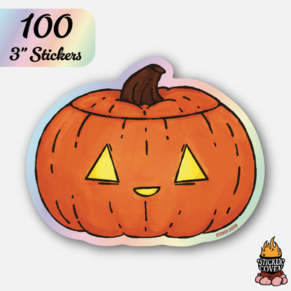 100 3" Holographic Vinyl Stickers for $93