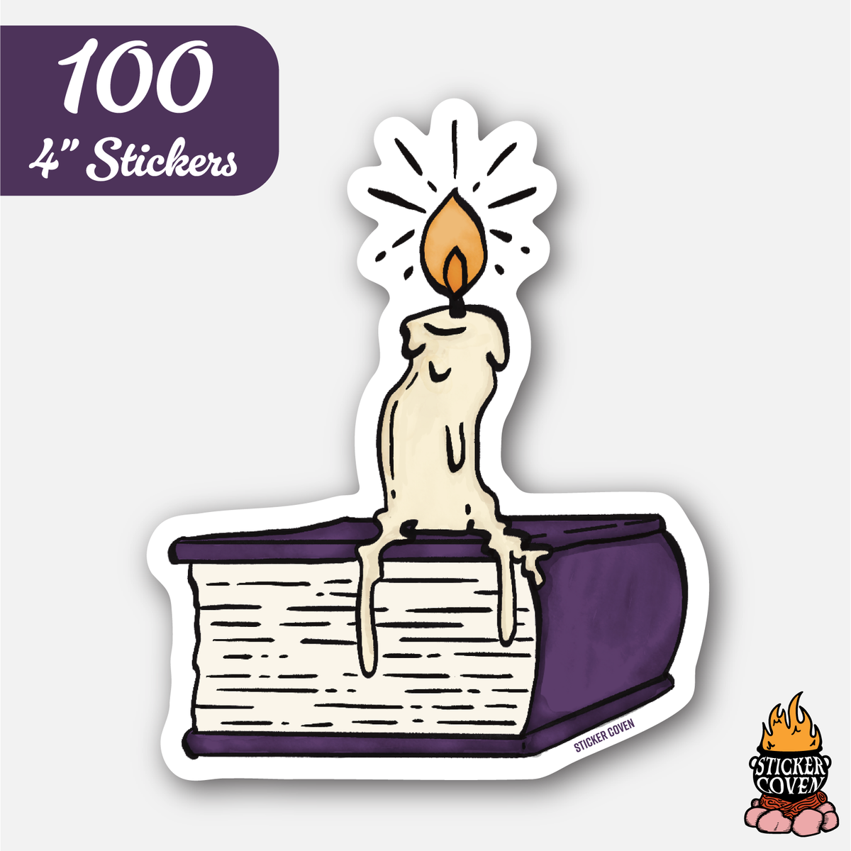 100 4" Custom Vinyl Stickers for $63