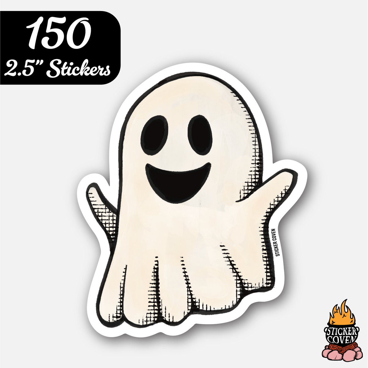 150 2.5" Custom Vinyl Stickers for $53