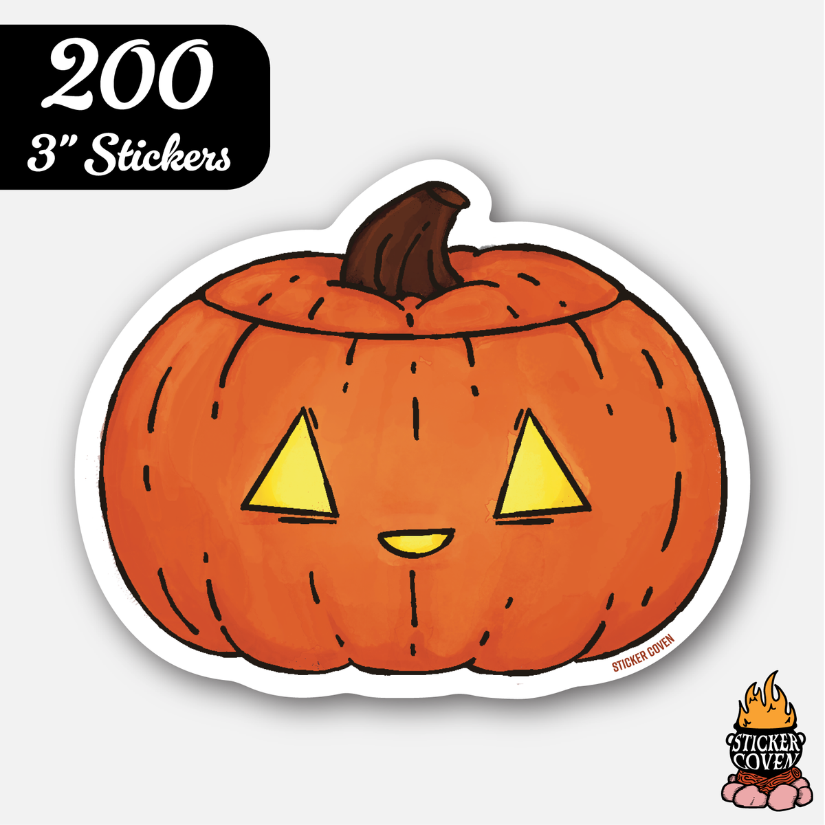200 3" Custom Vinyl Stickers for $83